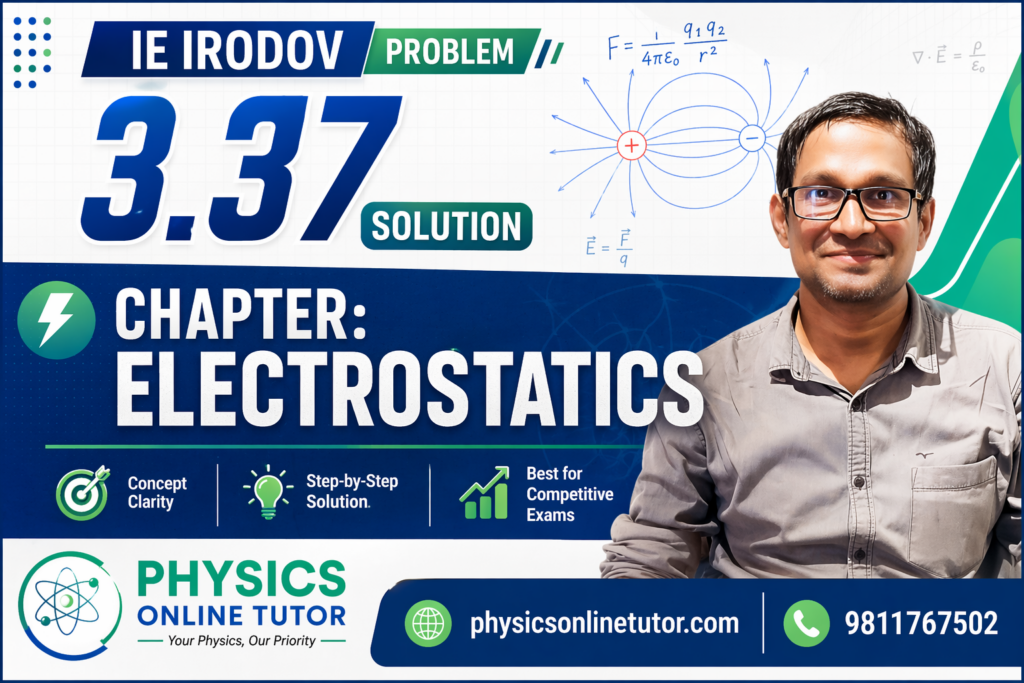 I.E. IRODOV Problem No. 3.37 Solution | Electrostatics