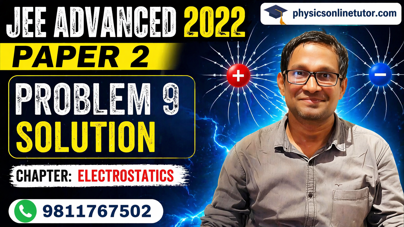 jee-advanced-2022-paper-2-problem-9-solution JEE Advanced 2022 Paper 2 | Problem 9 Solution | Electrostatics | Complete Explanation
