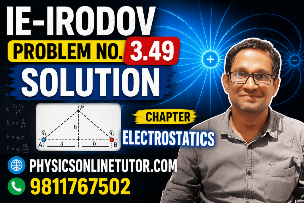 I.E. Irodov Problem No. 3.49 Solution – Electrostatics