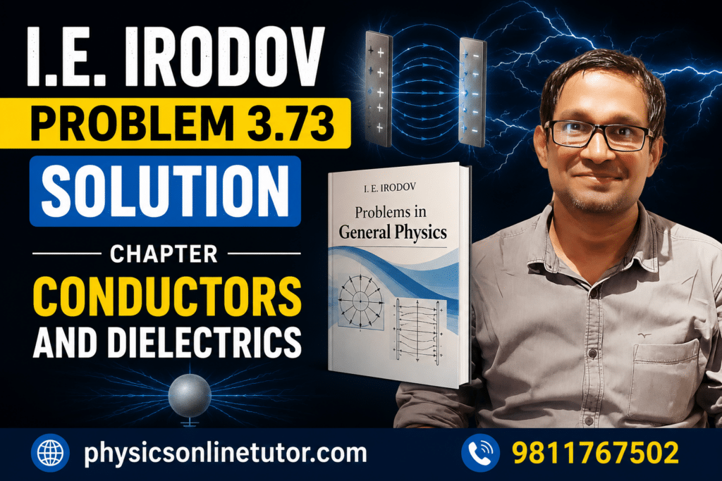I.E. Irodov Problem 3.73 Solution | Conductors and Dielectrics | JEE Advanced Physics