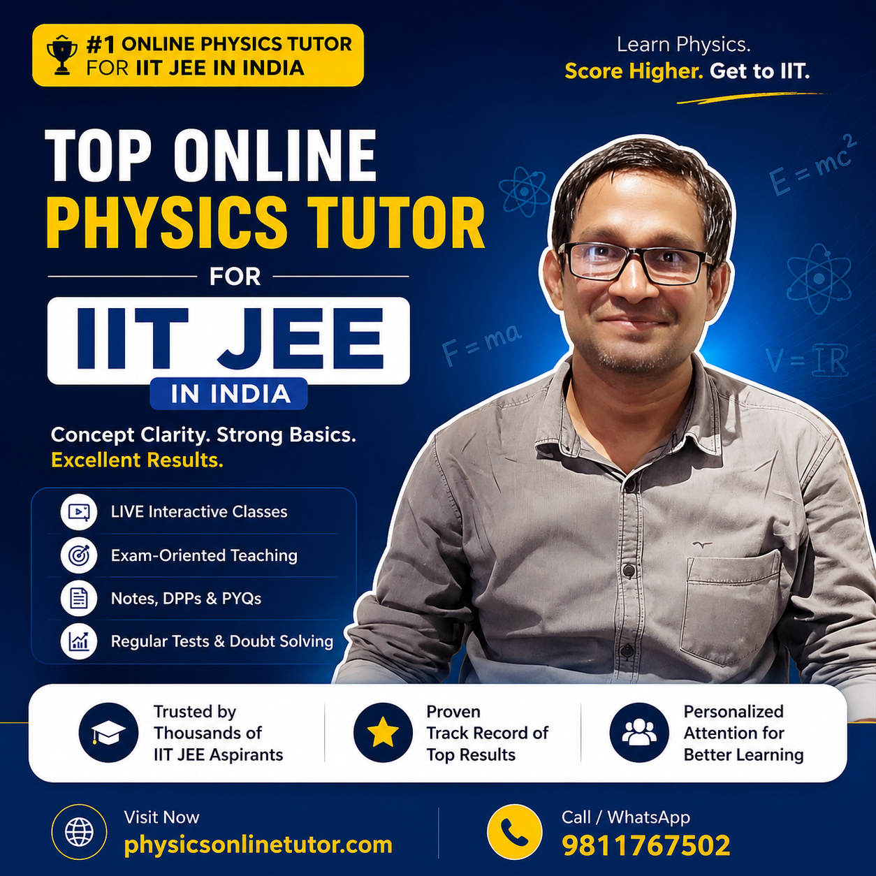 TOP ONLINE PHYSICS TUTOR FOR IIT JEE IN INDIA Top Online Physics Tutor for IIT JEE in India – Expert Physics Coaching for JEE Aspirants