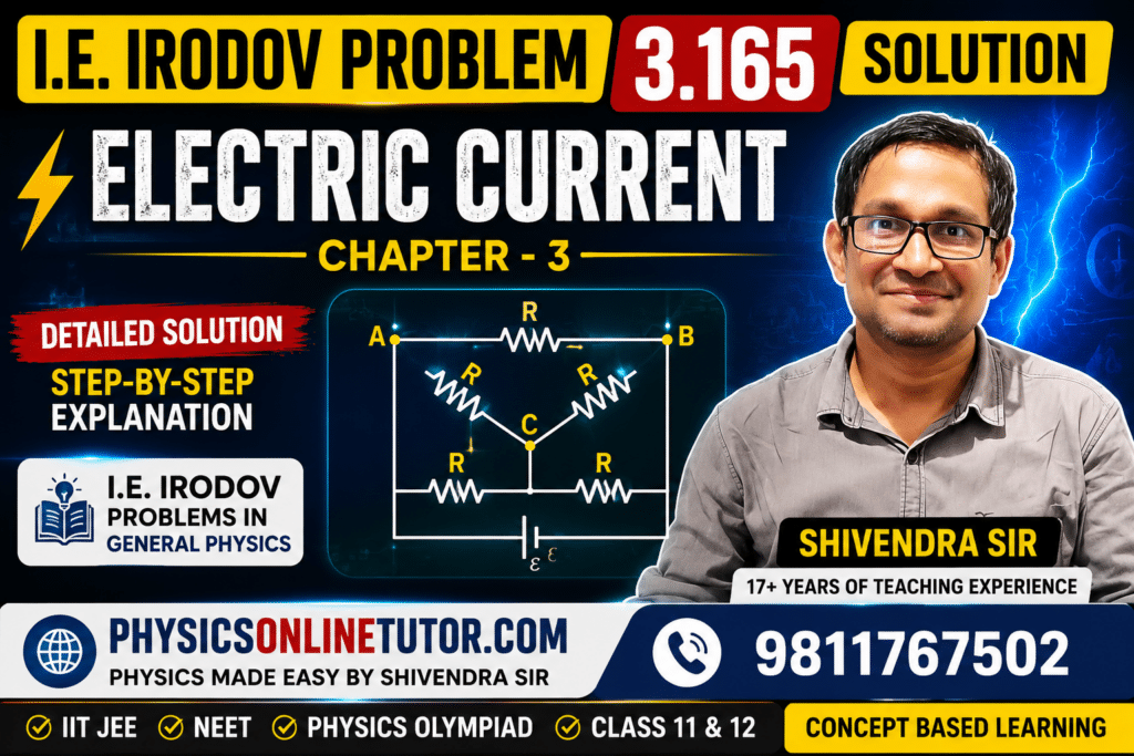 I.E. Irodov Problem No. 3.165 Solution